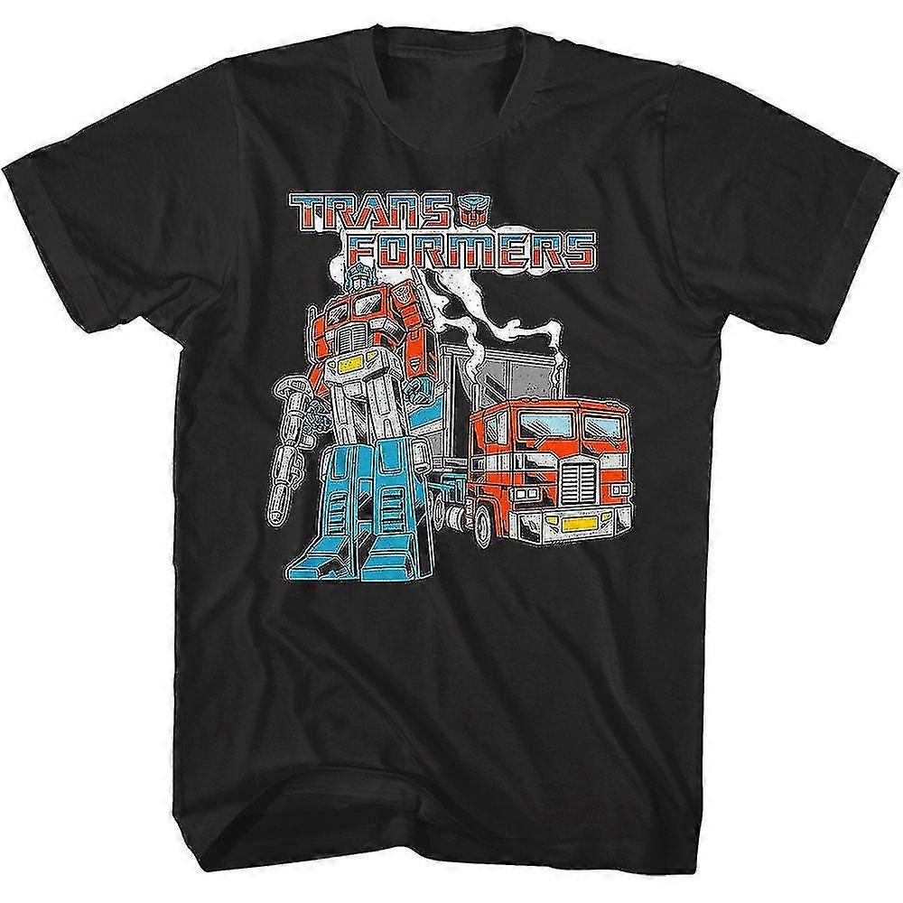 Čierne tričko Retro Optimus Prime Transformers
