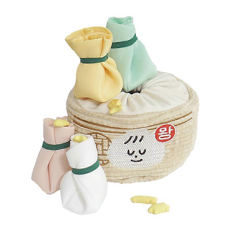 Interactive Dog Sniffing Toy Funny Puzzle Soft Pet Plush Toy Chewable Intelligence For Dog Slow Feeder Nose Training Accessories