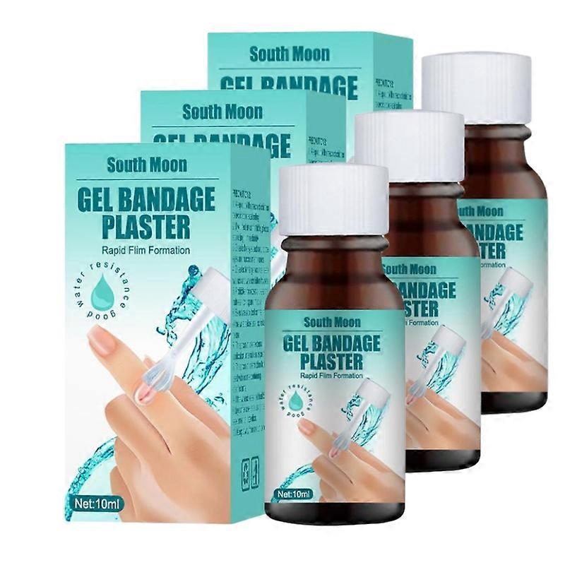 3 قطع الجلد السائل الجص سريع الجفاف هلام السائل ضمادة للماء وتنفس حل العناية بالجروح
