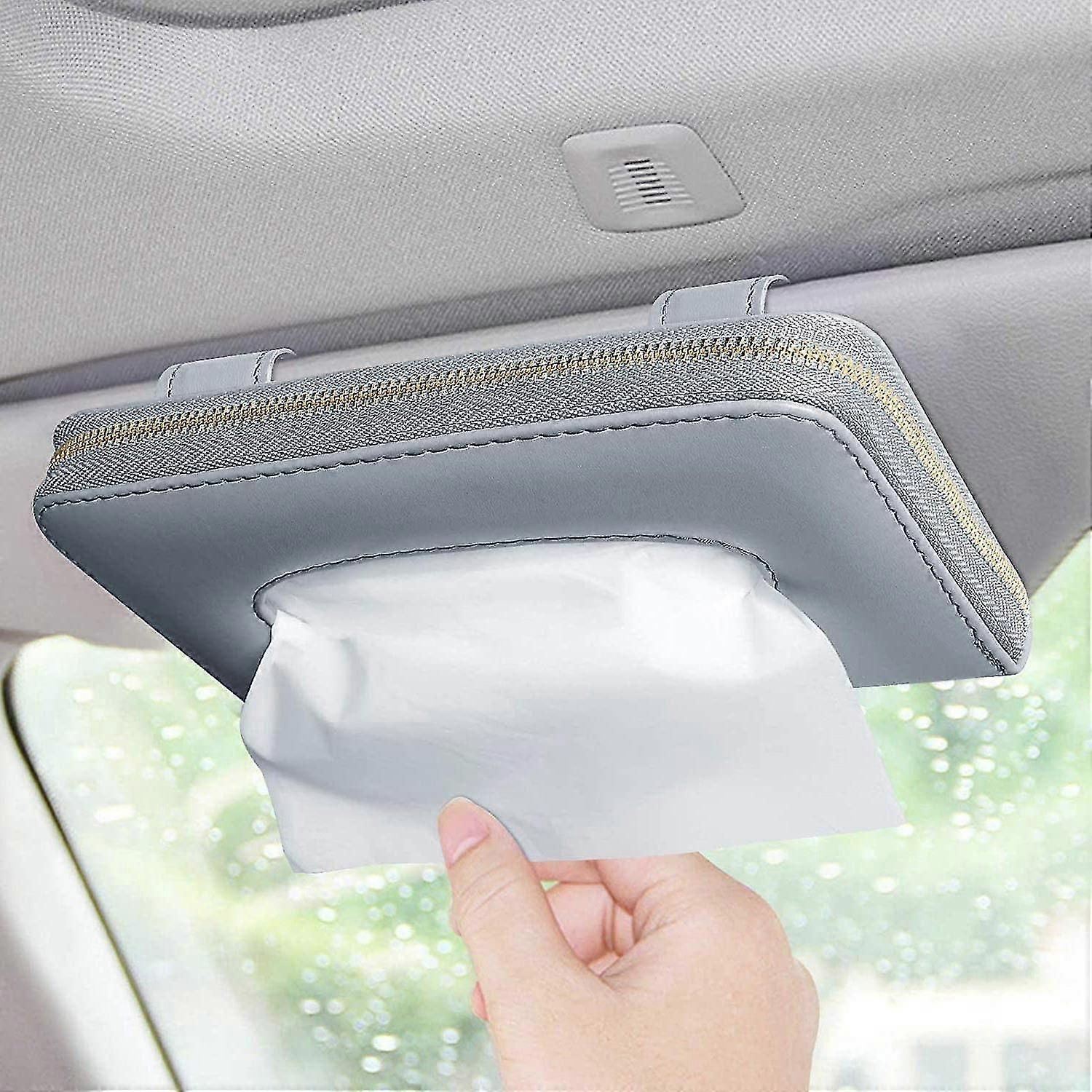 Car Tissue Holder, Car Visor Tissue Holder, Perfect Solid Color Auto Tissue Box, Tissue Case Holder