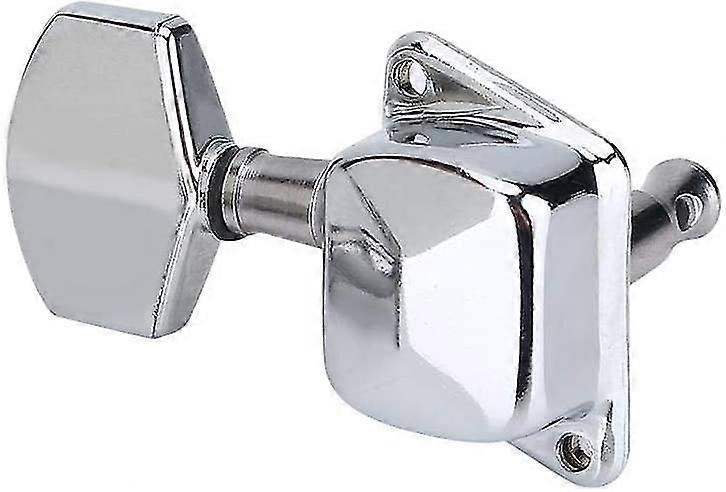 Yaju Acoustic Guitar Tuning Pegs Guitar String Chrome Tuning Pegs Tuners Machine Heads For Guitar Parts6pcssilver)