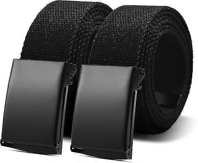 Unisex Belt Nylon Canvas Belt - Business Belt Length 130 Cm Wide 3.8 Cm Automatic Buckles Adjustable With Work Belt Fabric Men Women Universal Outdoor