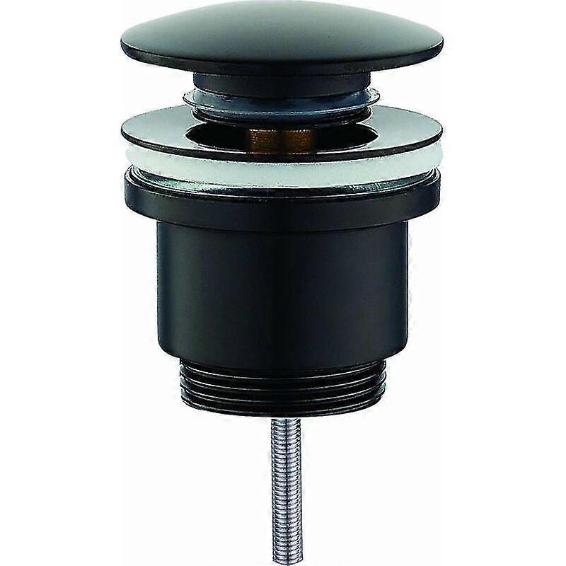 Round Matt Black Clic-clac Waste