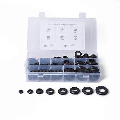 125 PCS 8 προστατευτικό παρέμβυσμα δαχτυλιδιών καλωδίων PVC μεγέθους