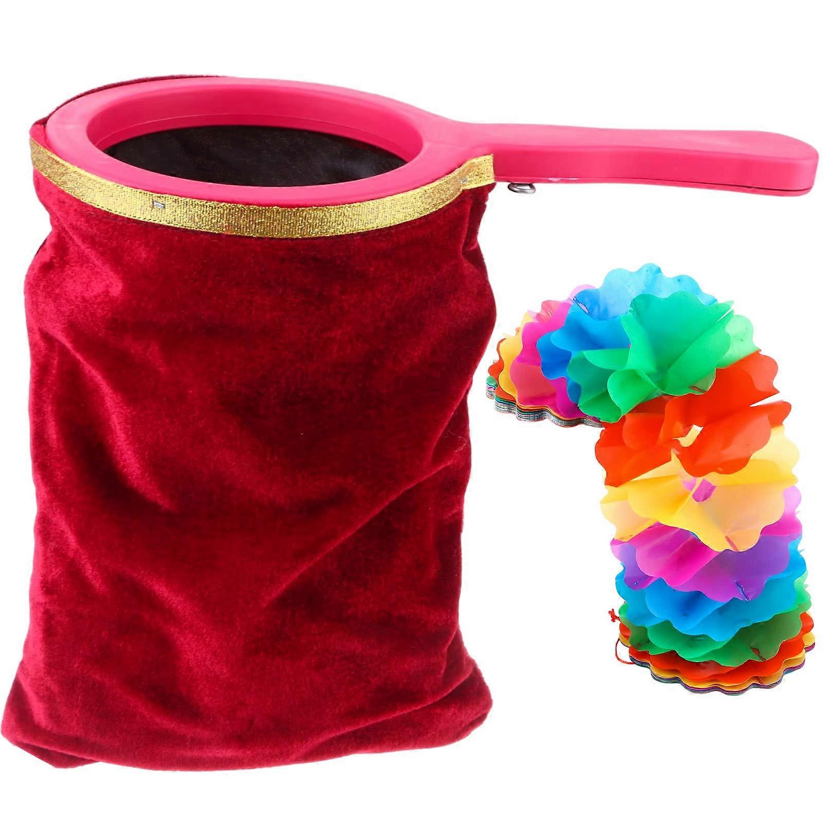 Magic Tricks Bag with Magic Change Flower Magic Change Bag Twisting Handle Make Things Appear