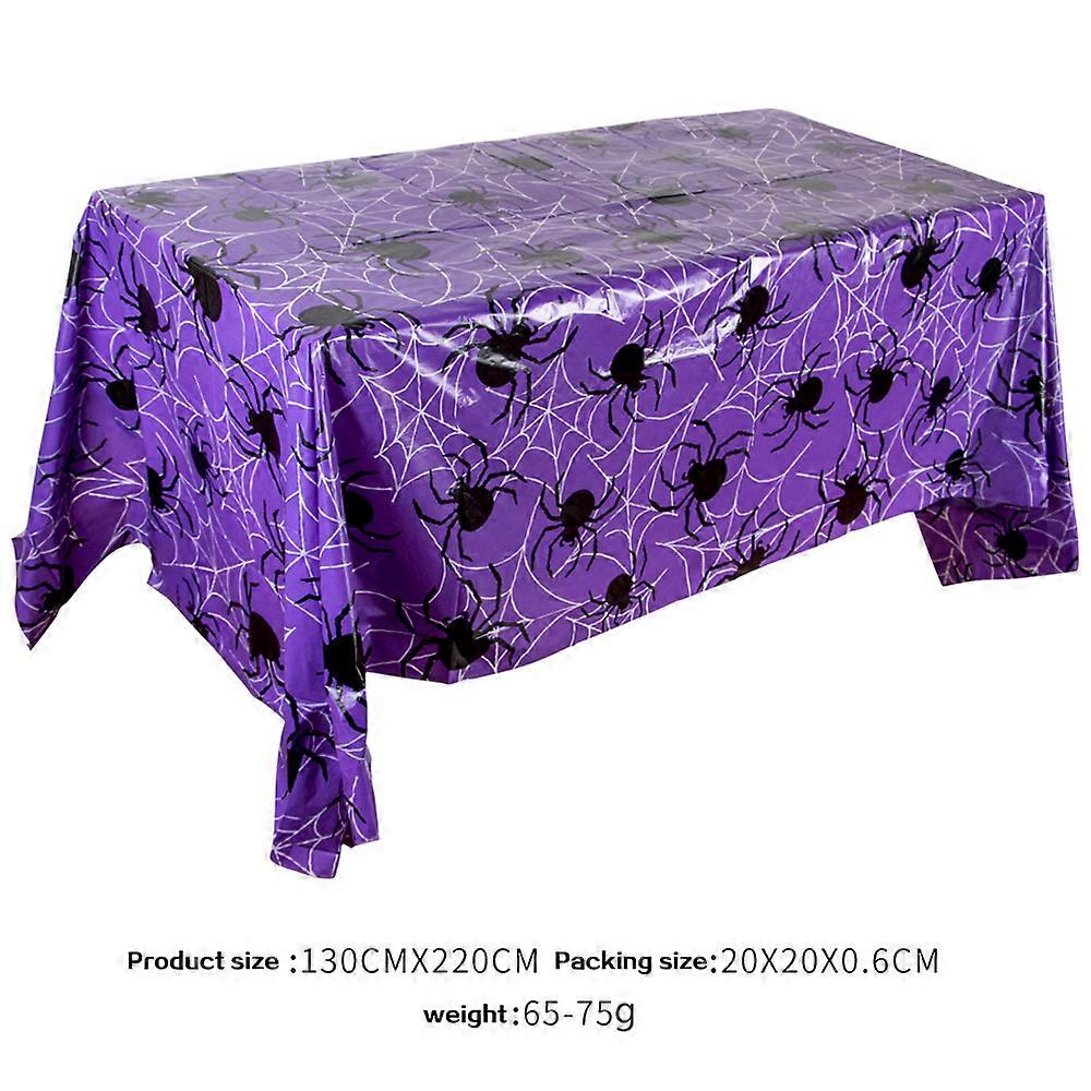 Halloween Theme Dinner Table Cloth Pumpkin Ghost Bat Spider Tablecloth Decorative Table Cover