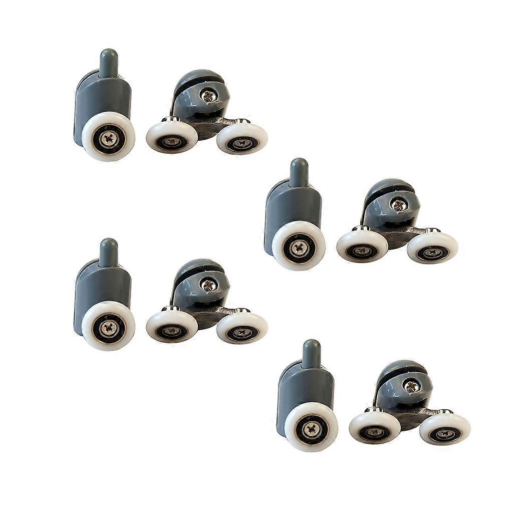 8 Pack Smooth Shower Door Runners Replacement 4 Upper Rollers 4 Bottom Rollers