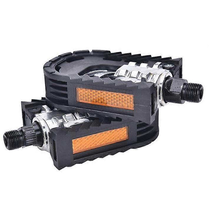 Pair Bike Pedals, Folding Pedals, Anti-Shock Folding Bike Flat Pedals for Mountain Bike,9.8*7cm