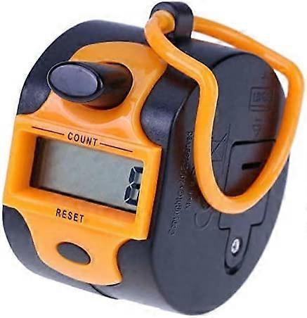 5 Digit Manual Digital Counter for Lap/Sport/Coach/Event (Orange )