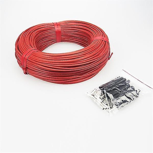 Heating Radiators Red Silicone Rubber Far Infrared Warm Carbon Fiber Heating Cable
