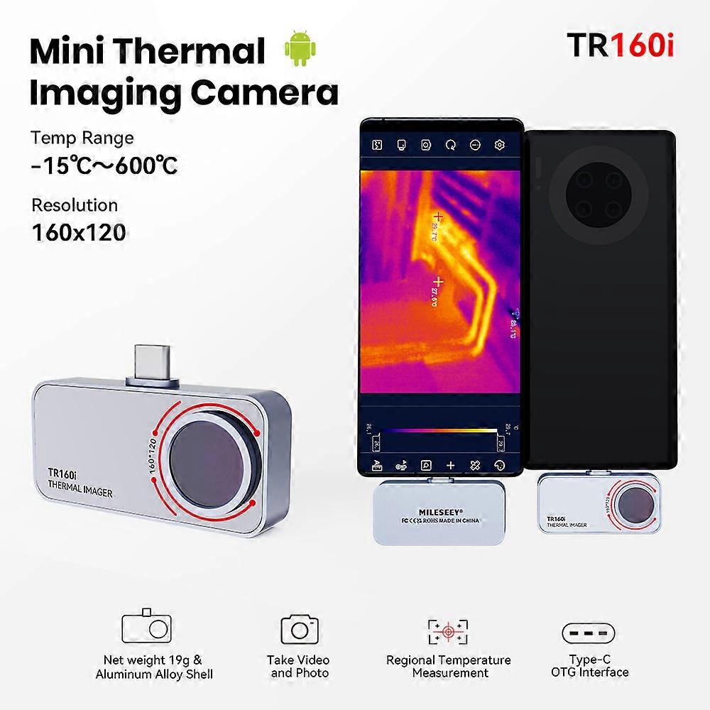 Thermische Camera TR160i TR256i 256x192 Warmtebeeldcamera voor Android Mobiele Telefoon Comité PCB Circuit Repair Tool