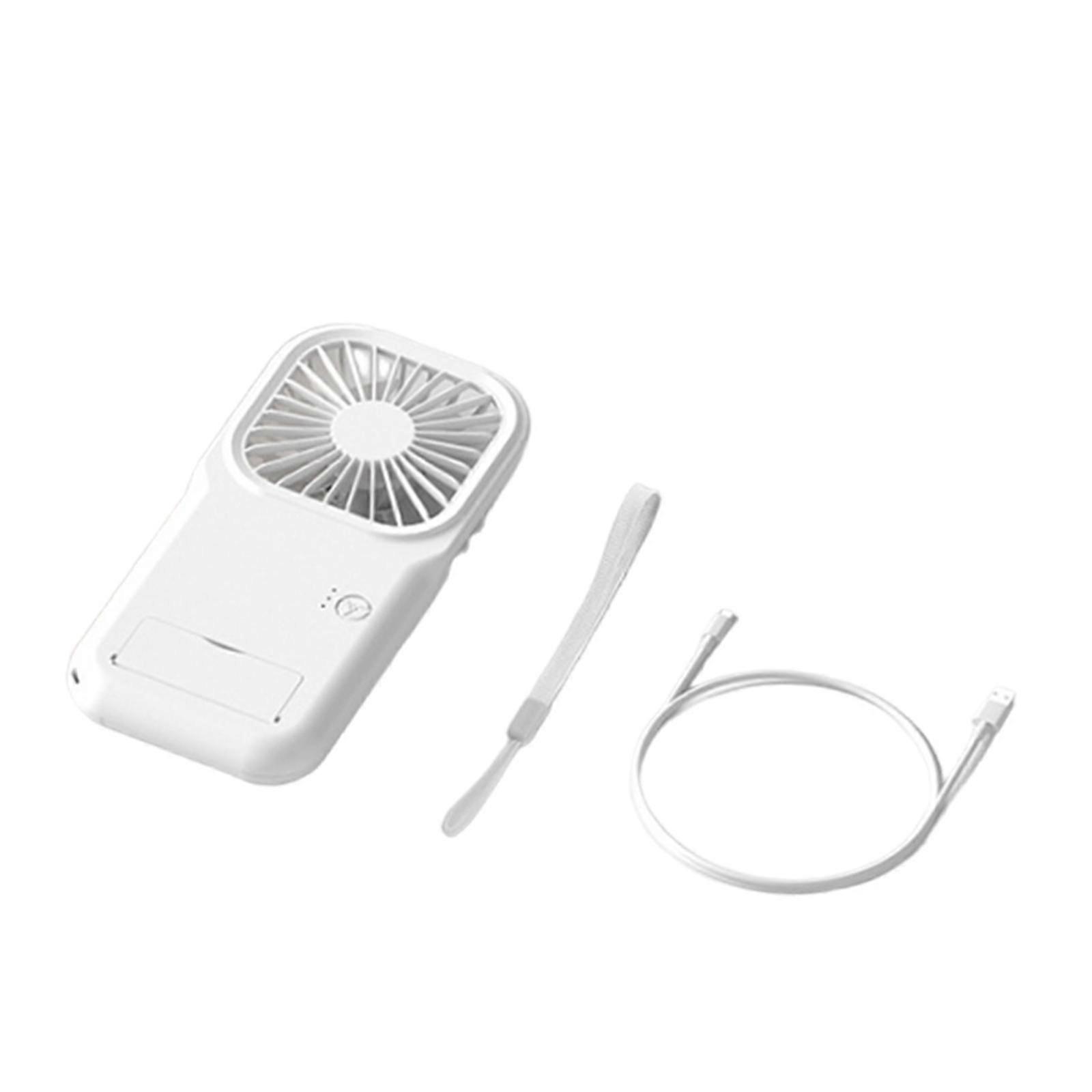 Mini Handheld Fan Portable 3 Speeds Settings Small Fan for Home Dorm Bedroom white