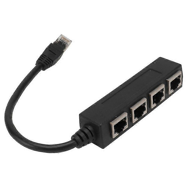 1 zu 4 Rj45 Netzwerkadapter Lan Ethernet Stecker zu Buchse Netzwerk Splitter Erweiterung Konverter Wireless Kits