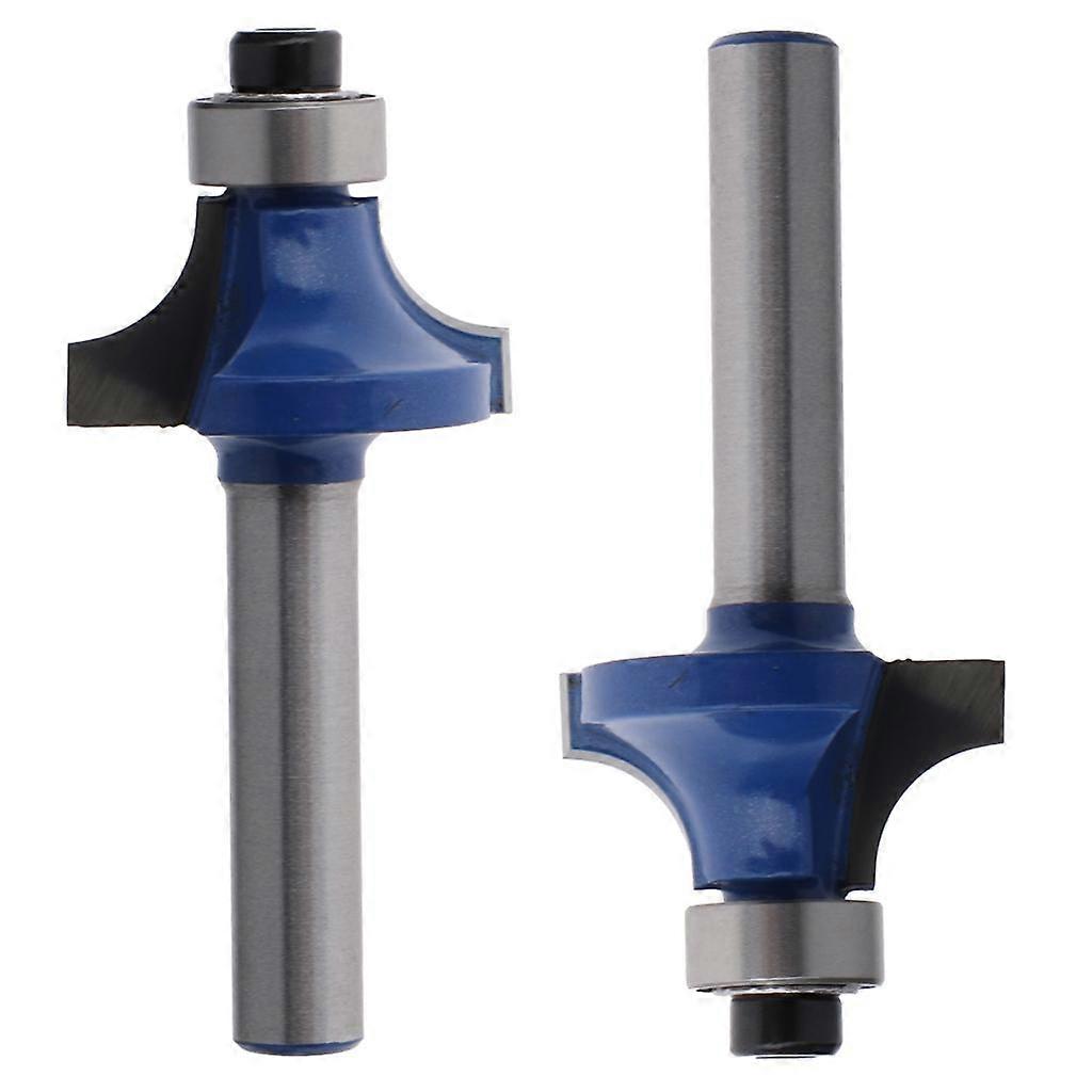 2 Pieces 1/4" Shank 1/2''  Round Over Router Woodworking  Cutter
