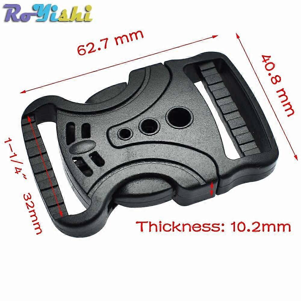 Plastic Single Adjustable Circular Buckle For Tactical Backpack Straps Webbing