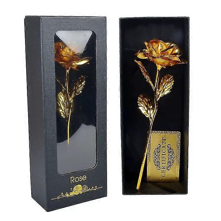 Gold Plated Eternity Rose In Gift Box