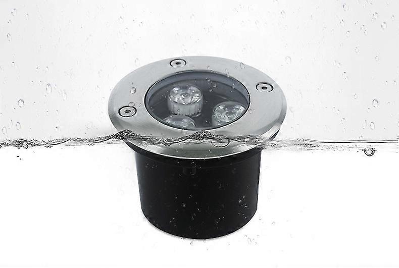 4pcs In Ground Lights 3W Round for Pathway Patio Garden
