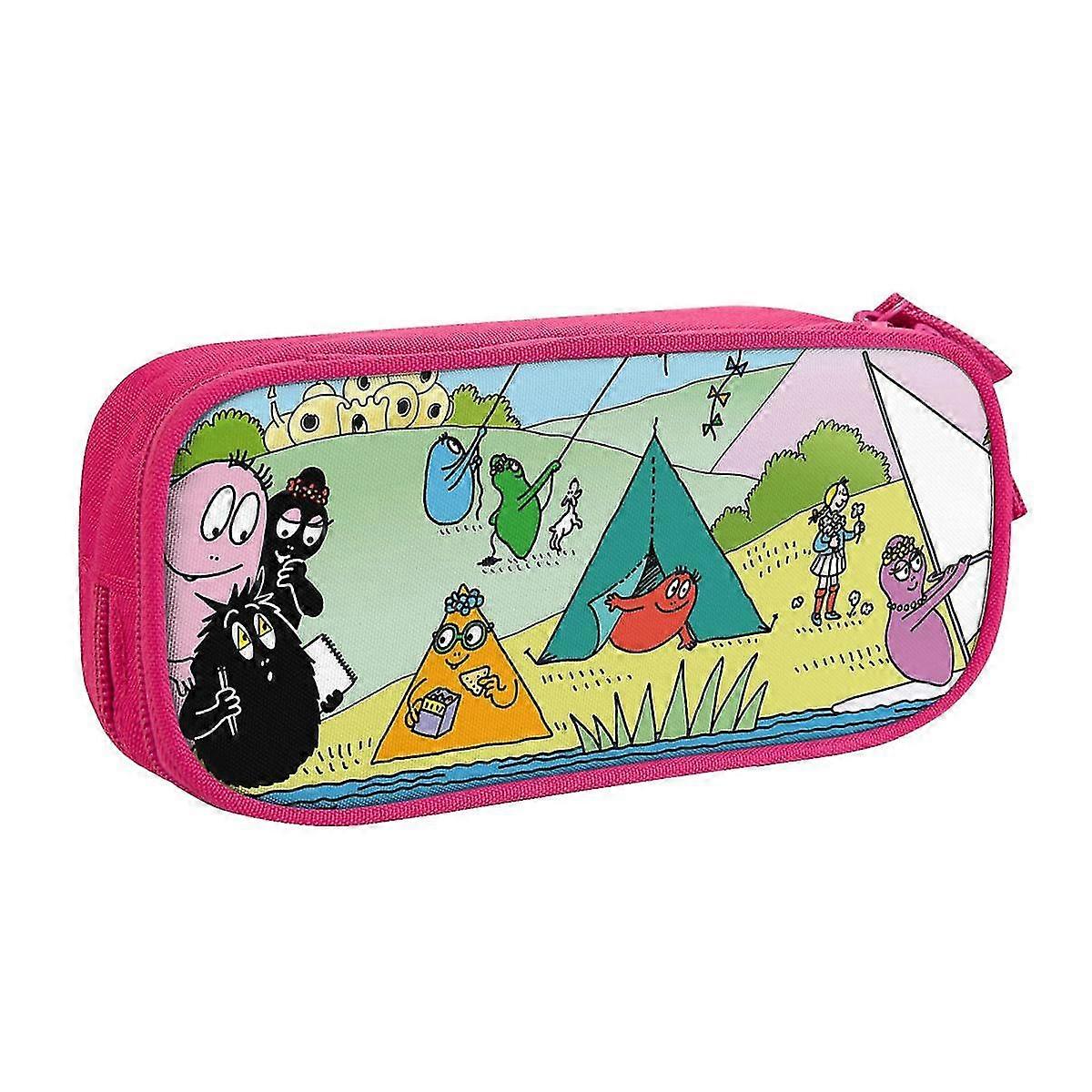 הורה ילד אנימציה כיסויים עיפרון Les Barbapapa משפחה תיבת עיפרון תיבת עט ילדים קיבולת גדולה תיק משרד רוכסן נייר מכתבים