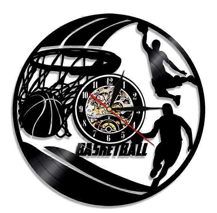 Basket-ball Vinyle disque horloge murale