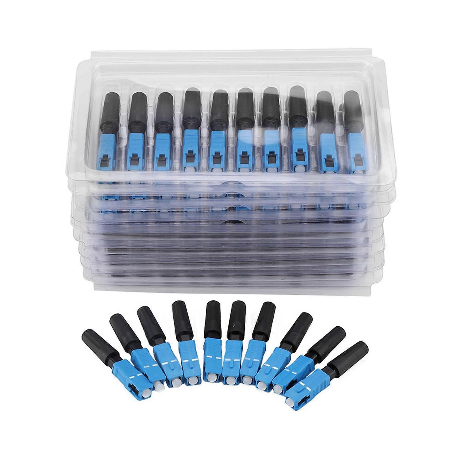 SC Optic Fiber Quick Fast Connector Adapter - 100pcs