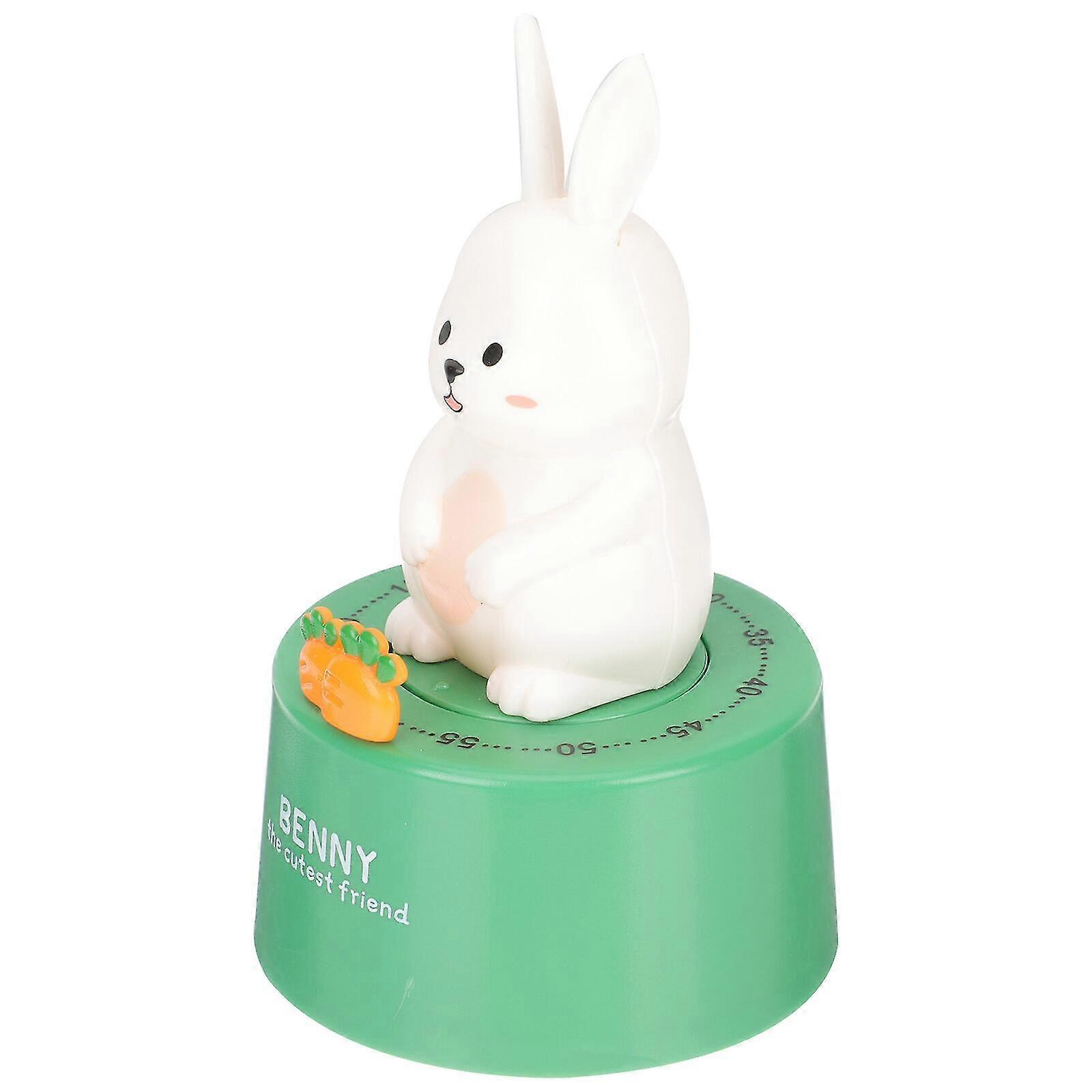 Kitchen Timer Plastic Cartoon Bunny Count-down Timer Cook Helper Baking Tool