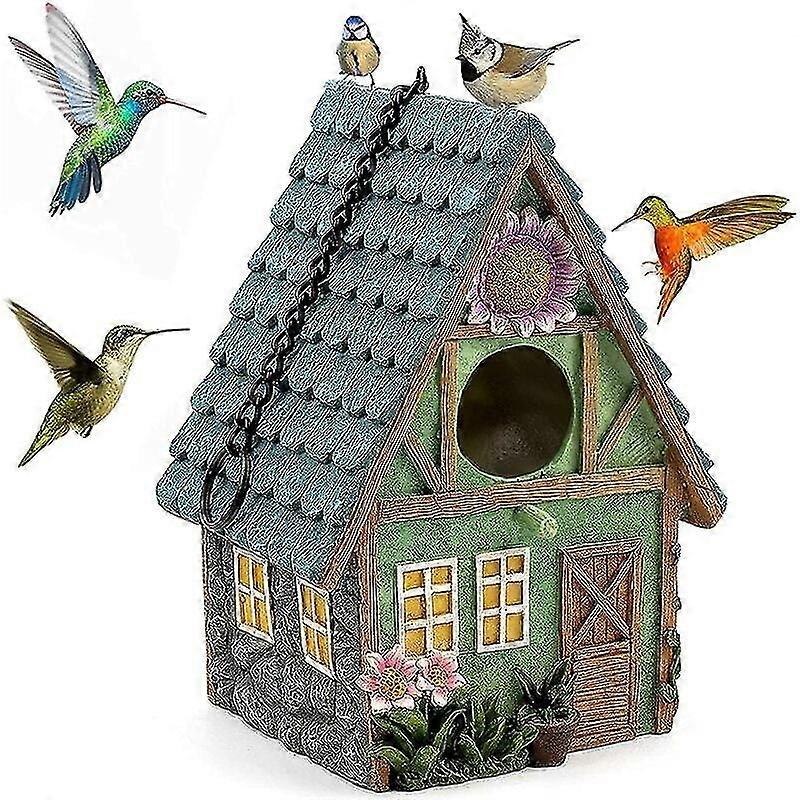 Domek dla ptaków na zewnątrz 15,5 x 13 x 21,4 cm