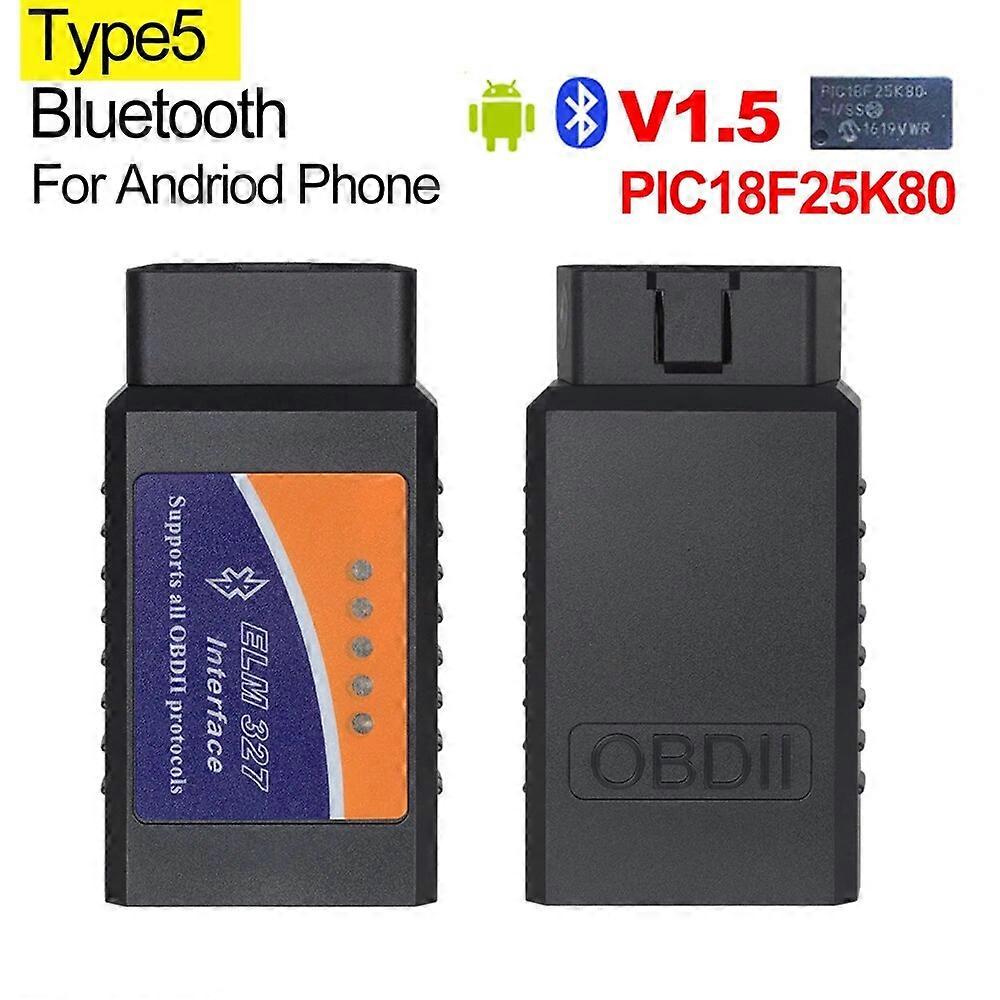 Super Mini ELM327 V1.5 PIC18F25K80 Chip OBD2 elm 327 Bluetooth V2.1 code reader Auto Scanner Adapter Diagnostic Tool for Android