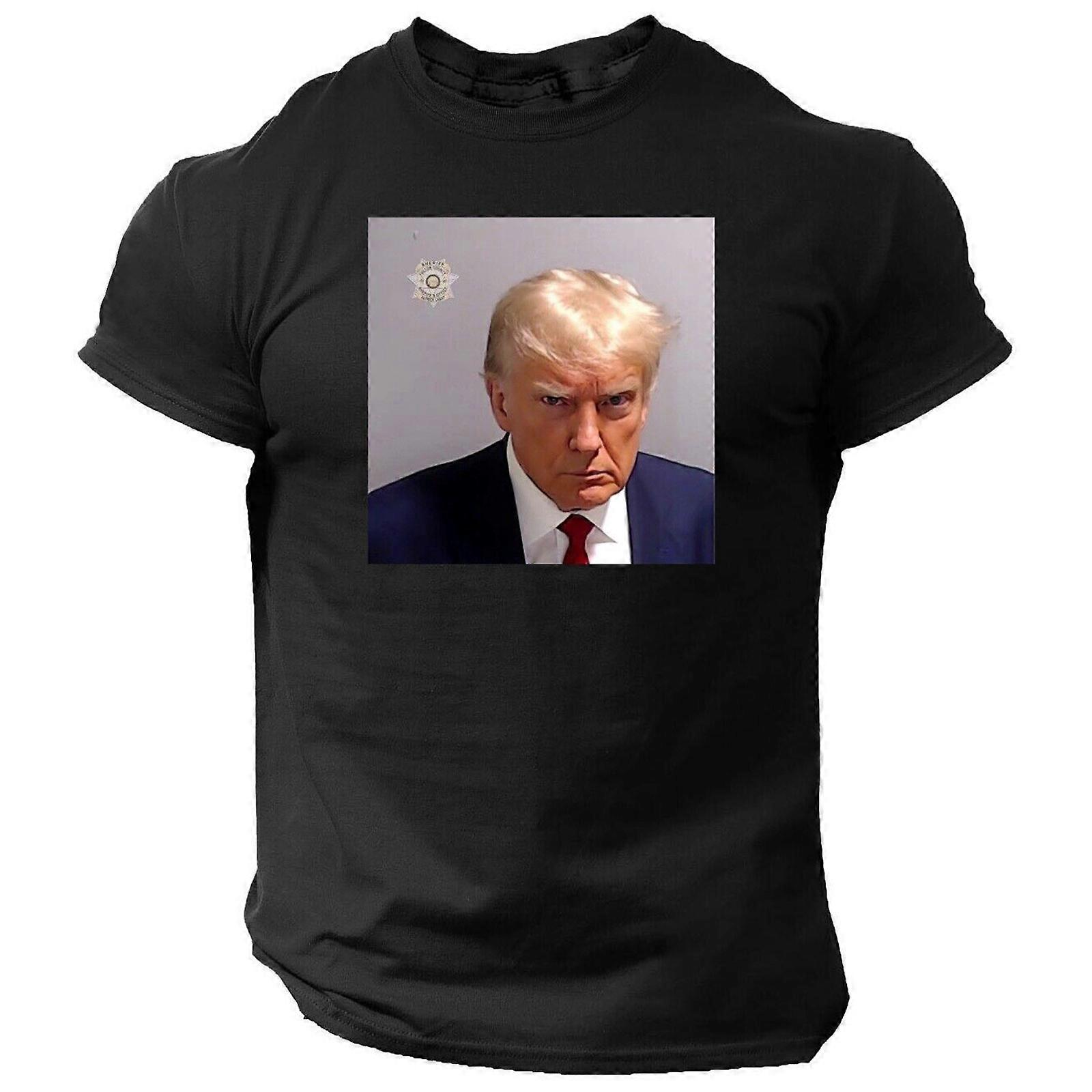 Vtipné tričko Trump Mugshot USA Donald Trump Official Mug Shot Tee, 100% nové