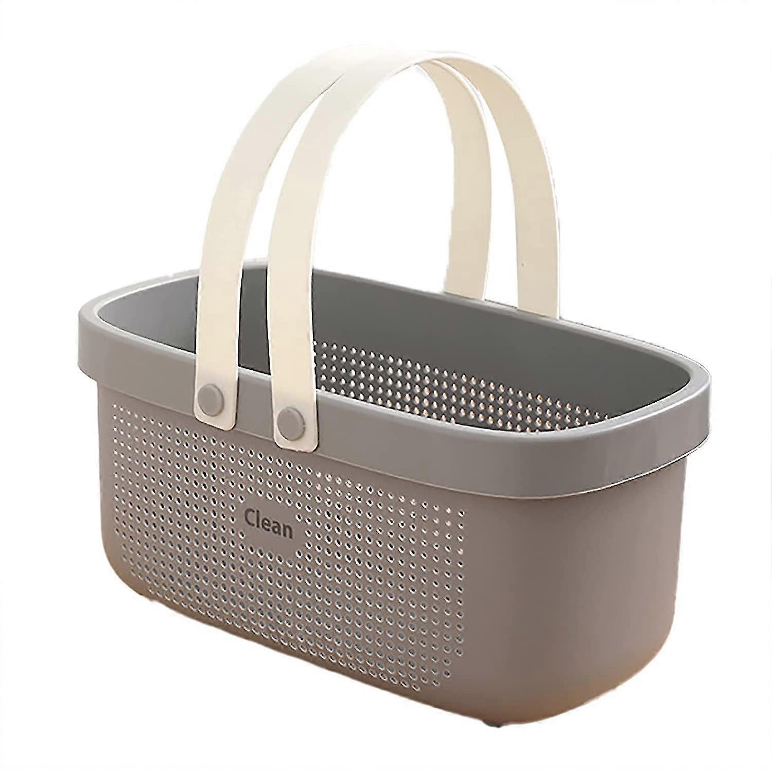 Portable Shower Caddy Tote Plastic Storage Basket With Handle