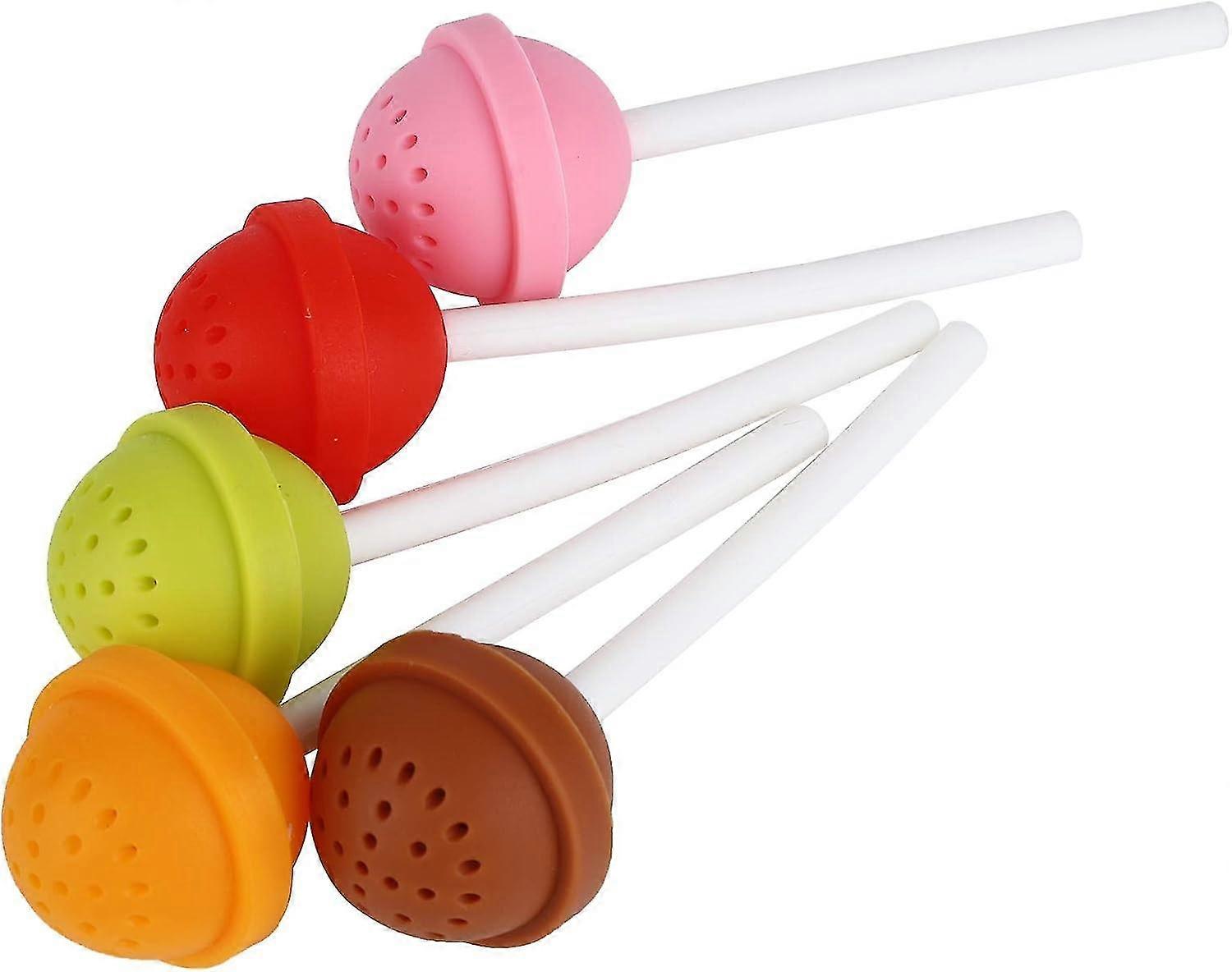 5Pcs Silicone Tea Infuser, Cute Shape Tea Strainer, Tea Brewing Filter, Tea Ware Set for Home Office