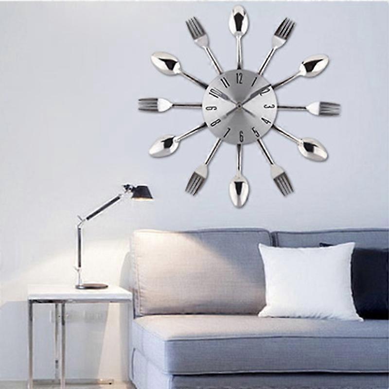 Living Room Knife and Fork Quartz Wall Clock