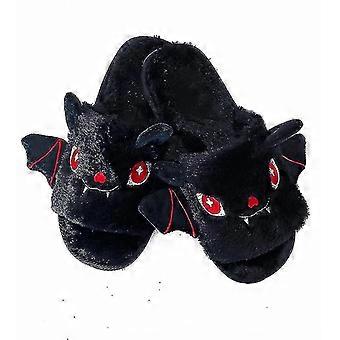 Halloween Uusi lepakko Pehmo Kengät Kevyt Koti Sumeat Tossut Naiset Miehet Varvastossut Cartoon Kid Aikuiset Litteät liukumäet juhliin-ZZY