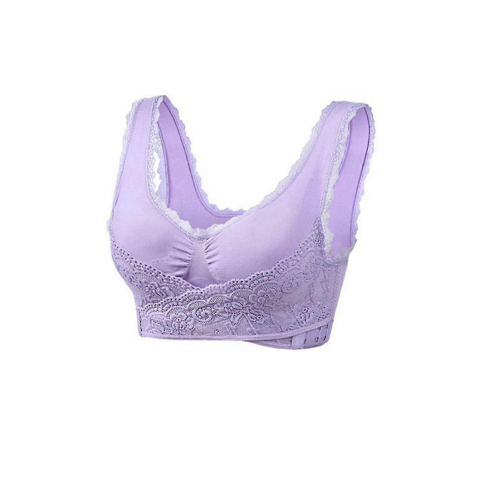 Bra,wireless Shaping Comfy Corset Bra Side Buckle Lace Bras