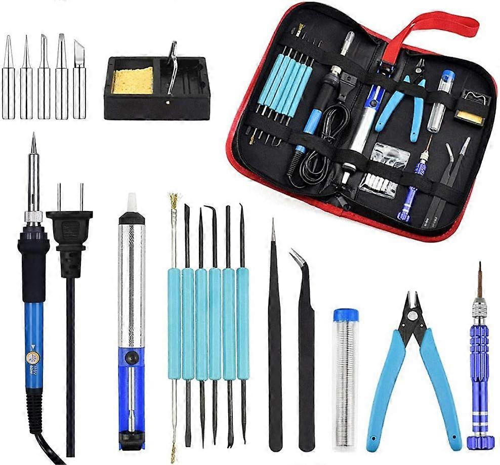 60W Adjustable Soldering Iron Kit - Electronics, Accessories