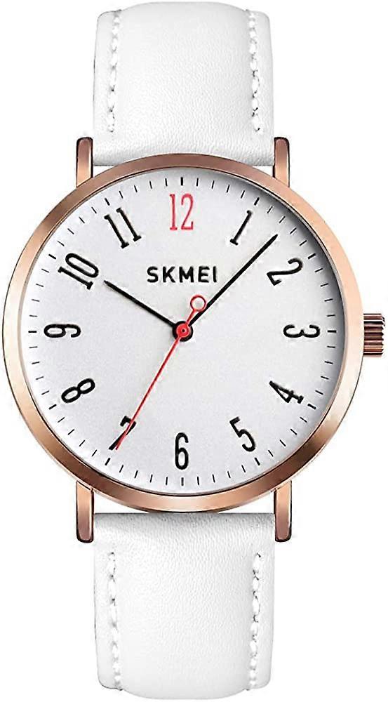Women Waterproof Watch, Wrist Watch for Lady Girls Dress Casual Analog Quartz Watches for Women White
