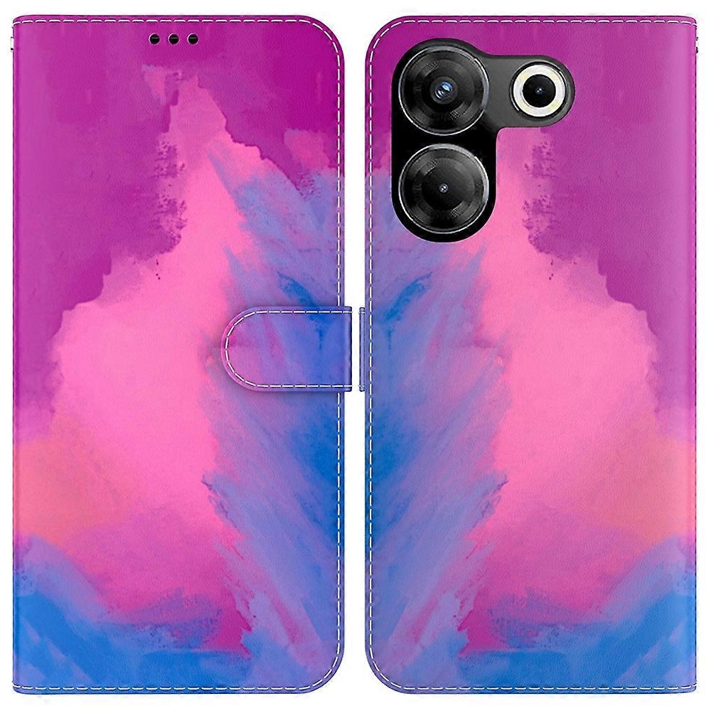 Watercolor Pattern PU Case For Tecno Camon 20 Pro 5G