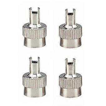4pcs cobre ranhuted head veículo roda de pneu ferramenta tampa válvula tampa ferramenta de remoção do núcleo da tampa