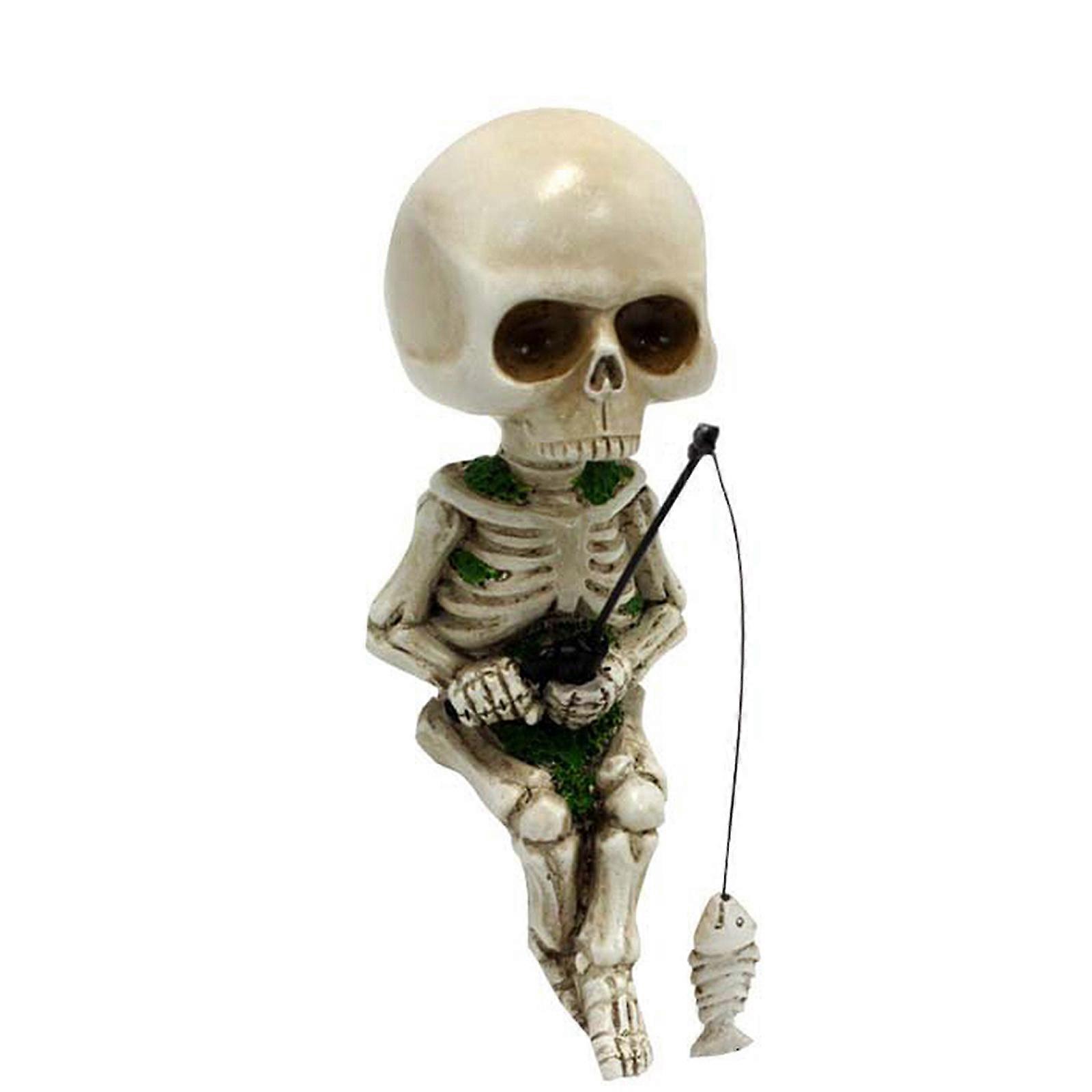 Fishing skeleton garden accessories