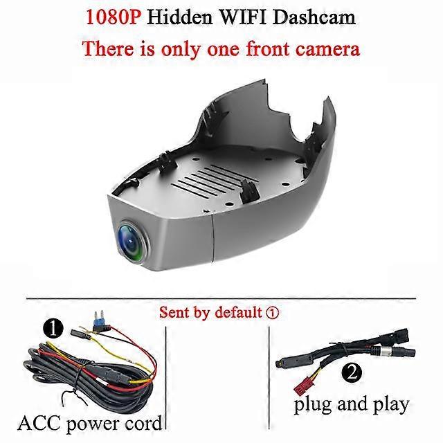 For Volvo V60 2020 2021 New Plug and Play Hidden Wifi 4K Car DVR Dash Cam Driving Recorder Dashcam Front and Rear Cameras