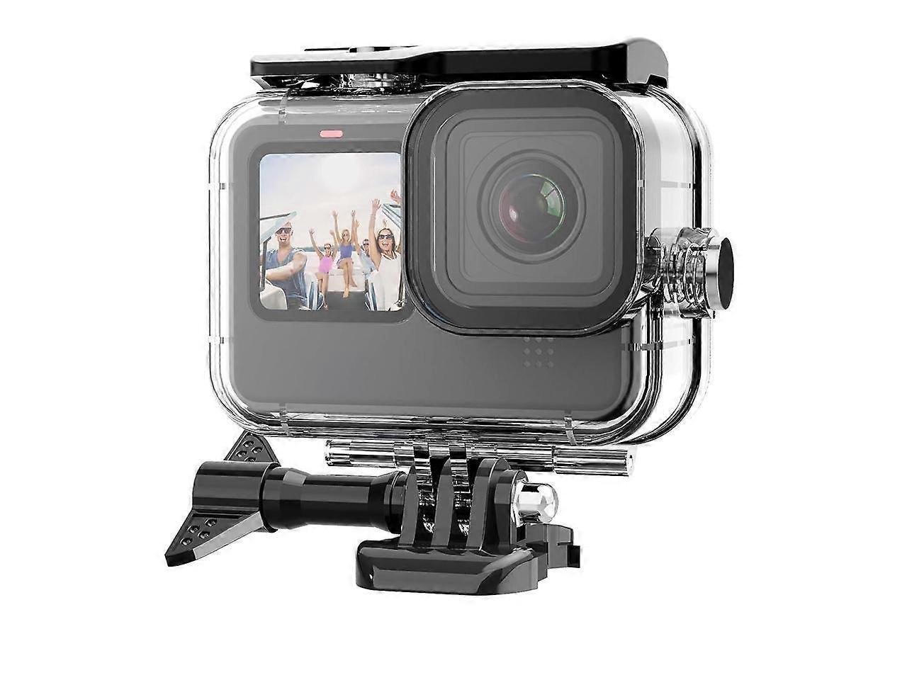 Waterproof Case for GoPro Hero 12 Hero 11 Hero 10 Hero 9 Black, Underwater Dive Case Housing Shell Supports 60M/196FT Deep Diving Scuba Snorkeling wit