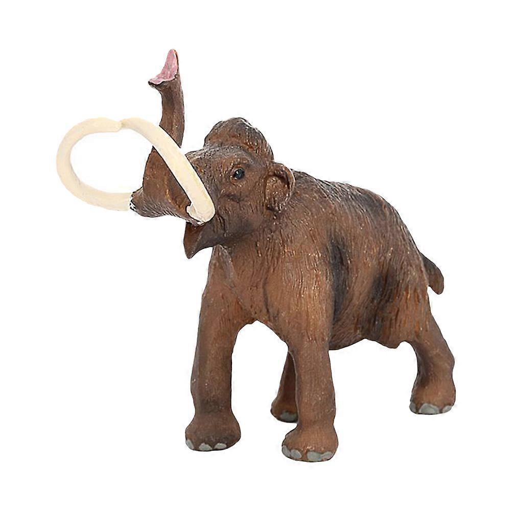 Simulation Animal Toy Woolly Mammoth Model Prehistoric Creature Plastic Model