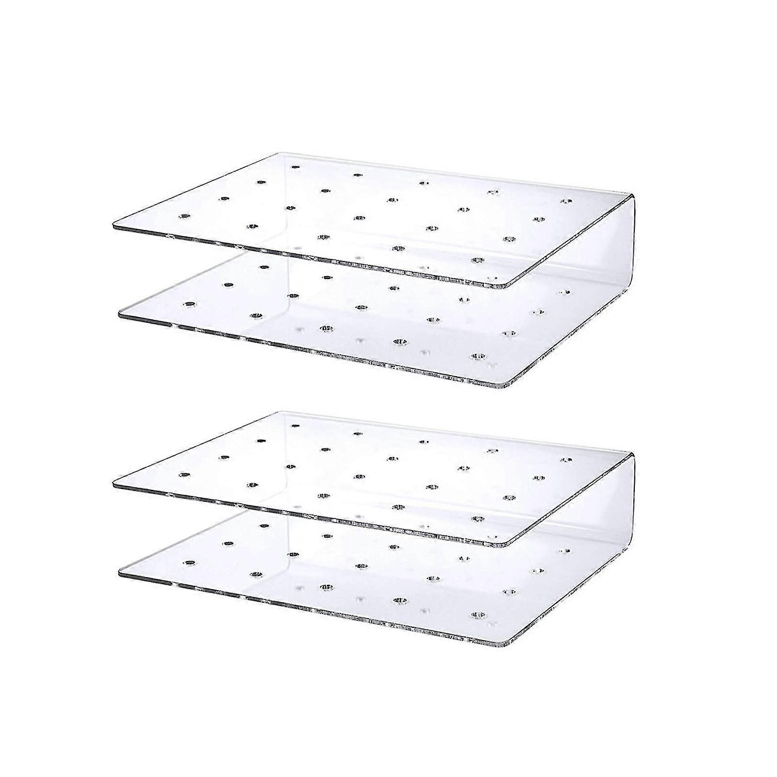 2pcs/set Pop Holder Creative Durable Double Layer Design Acrylic 20 Holes Cake Pop Stand Rack For Party-MXBC