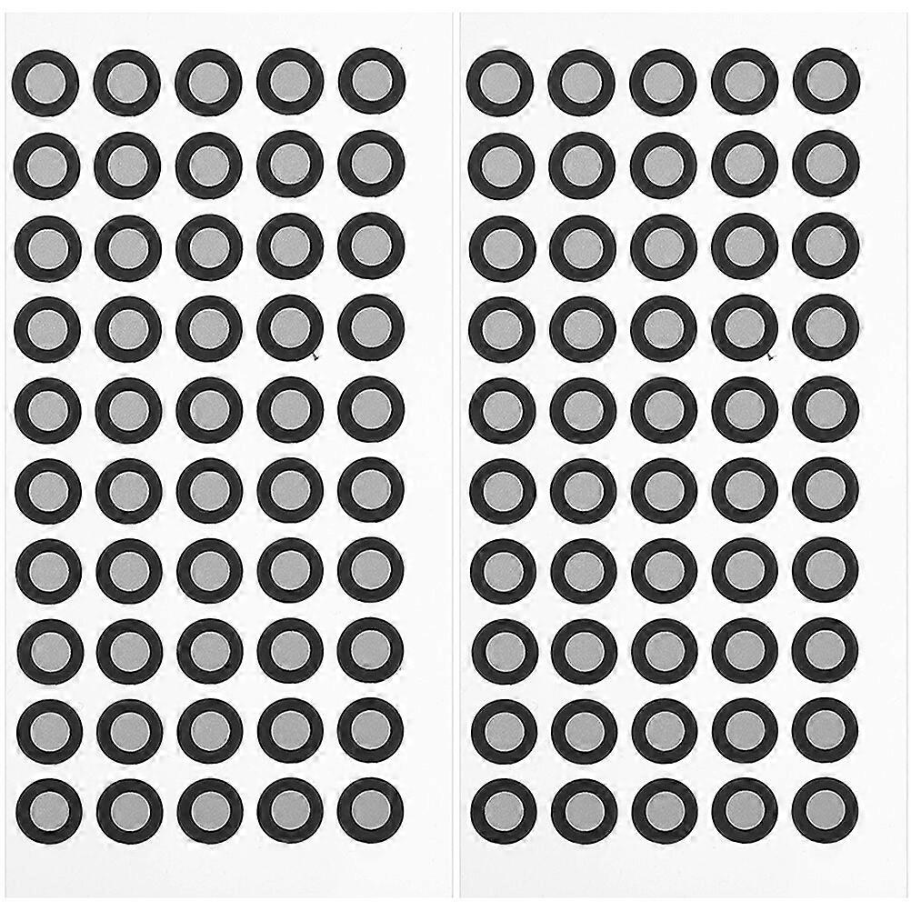 2 Sheets Reference Marker Points Reflective Film Marking Points Positioning Targets for 3D Scanner