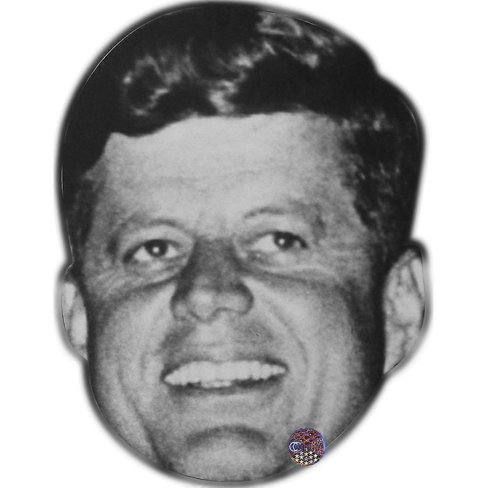 JFK (Smile) Celebrity Mask, Flat Card Face