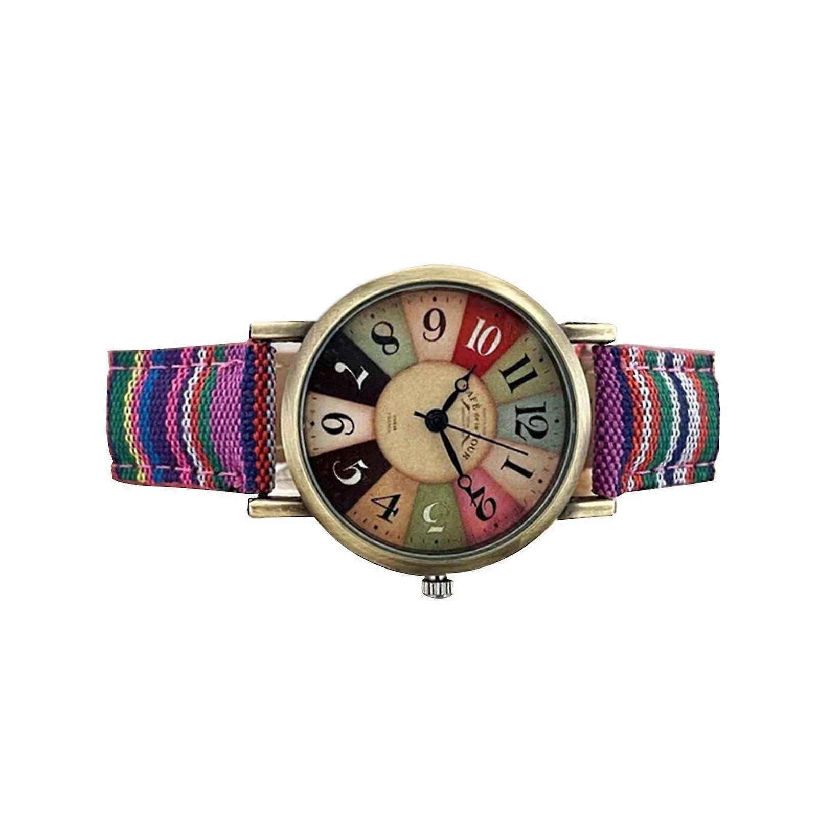 Retro Rainbow Watches Style Wild Ladies Simple Ins Girl Gift
