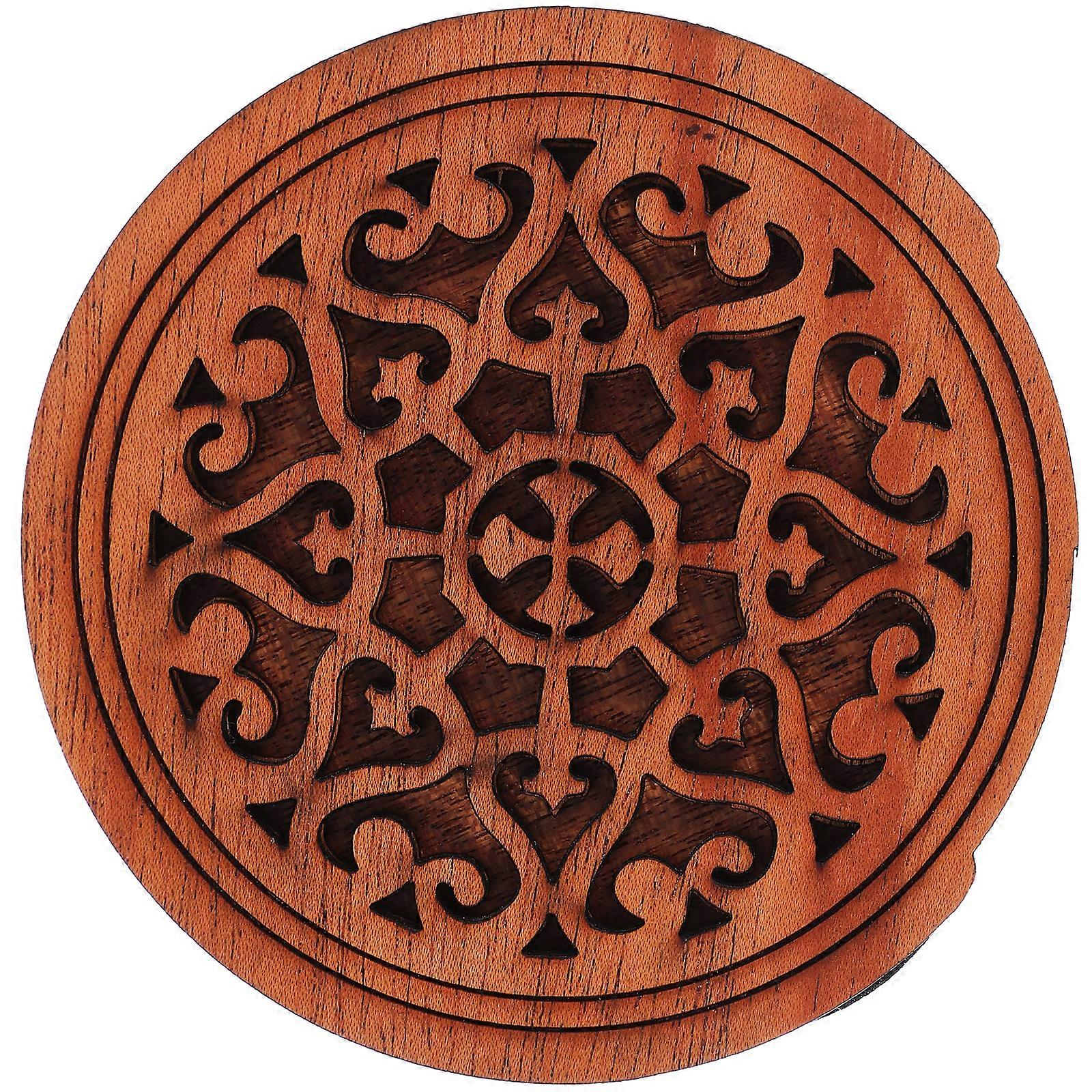 Guitar Wood Soundhole Cover Practical Block Feedback Buffer Guitar Feedback Reducer