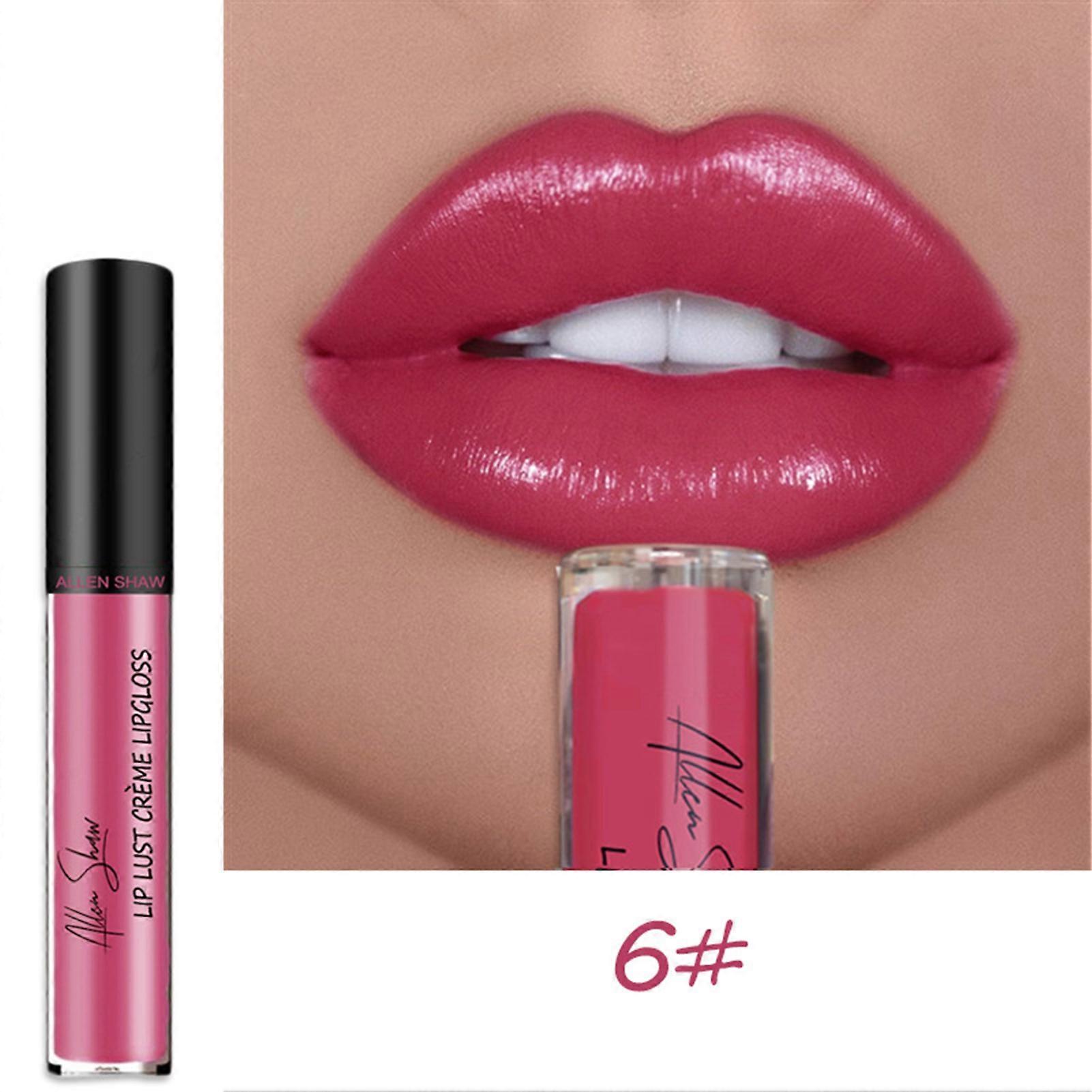 4ml Long-lasting Lip Gloss Lightweight Colorful High Saturation Color Creamy Lipstick for Daily QinHai