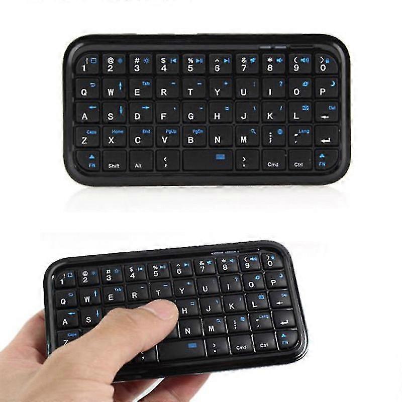 Xh  Wireless Mini Keyboard Rechargeable Bluetooth-Compatible Keyboards for Tablet PS4 Phone Raspberry Pi