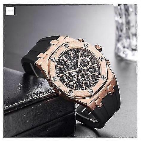 [en stock] Audemars Piguet Mode Montre à quartz en caoutchouc véritable Y10184 XH