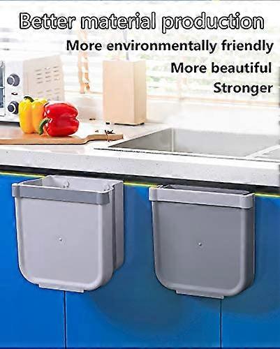 Folding Kitchen Bin Door Kitchen Wall Mounted Kitchen Bin Can for Car Home Office